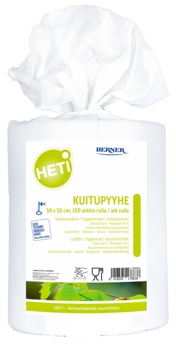 HETI Kuitupyyhe 50x50 cm aukaistuna